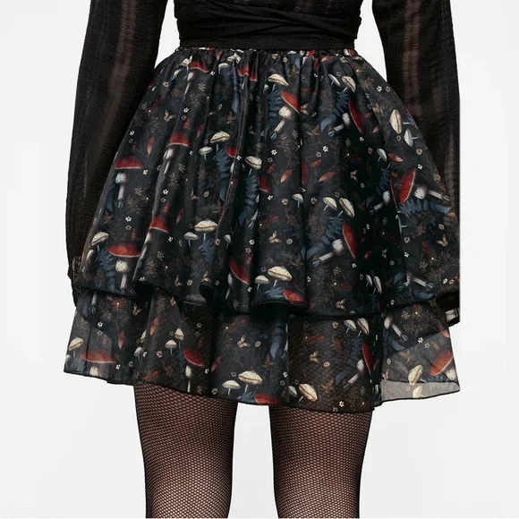 Disturbia Amanita Organza Puff Mini Skirt 6 - Picture 2 of 8